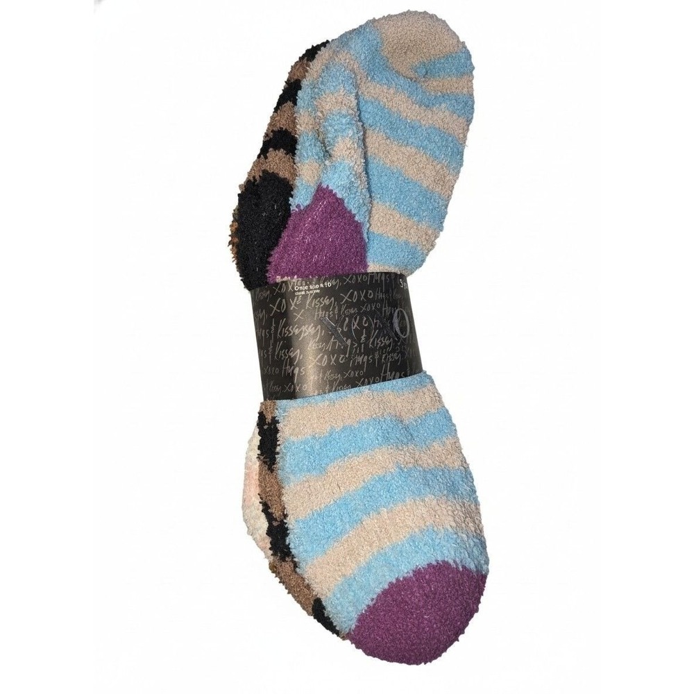 Three Pair Of Woman's Fuzzy Socks By XOXO Size 9-11,  Shoe Size 4-10